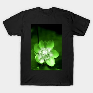 Green Lotus Flower, or Water Lily T-Shirt